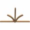 Ekena Millwork Redmond Smooth Timber Gable Bracket, Western Red Cedar, 96"W x 60"H x 3 1/2"D x 3 1/2"F, 15/12 Pitch GBW096X60X0404RED00SWR - alternate 3